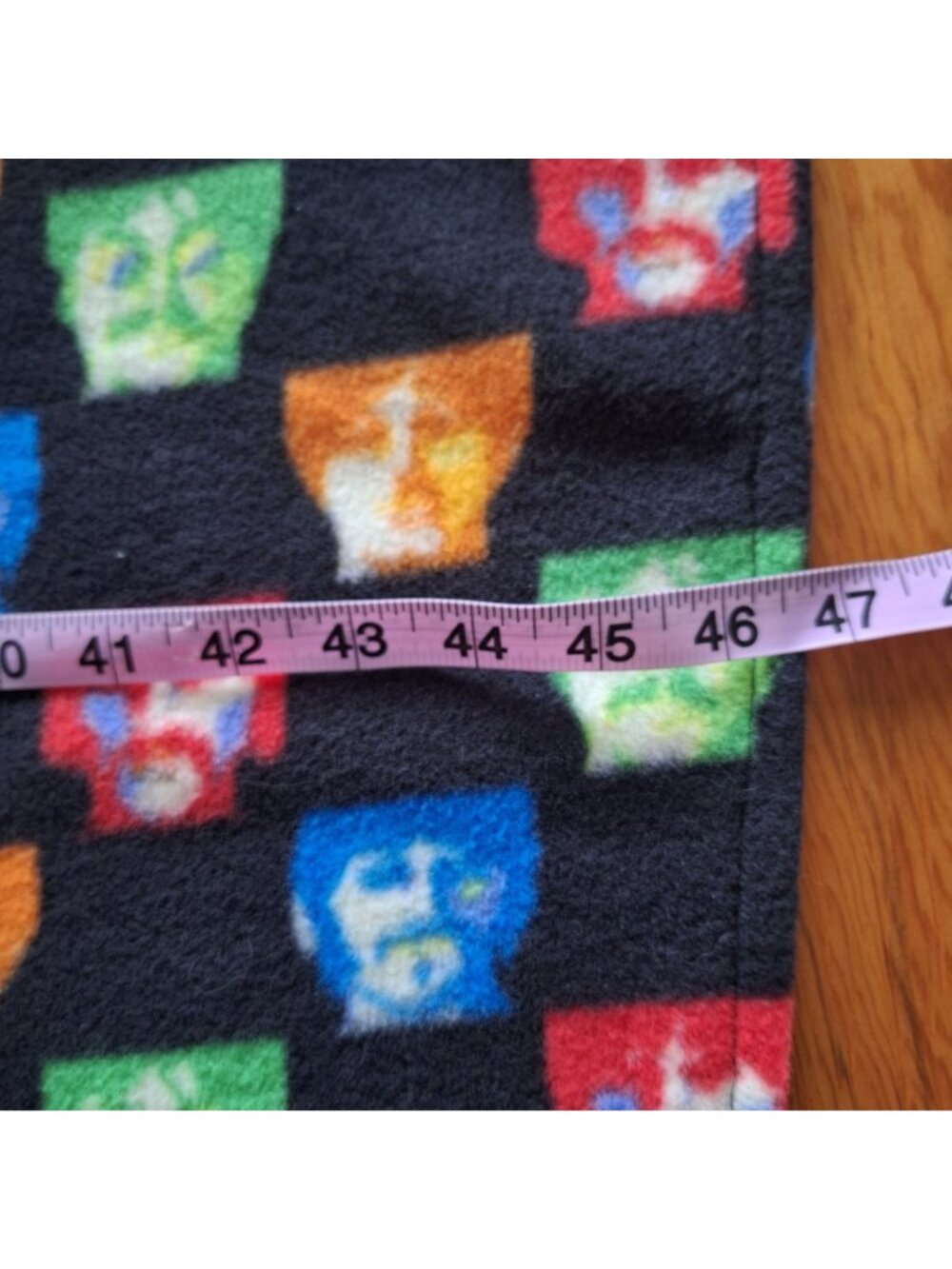 Handmade Beatles Fleece Poncho Retro Pop Art Colorful Medium One Size - Picture 5 of 9